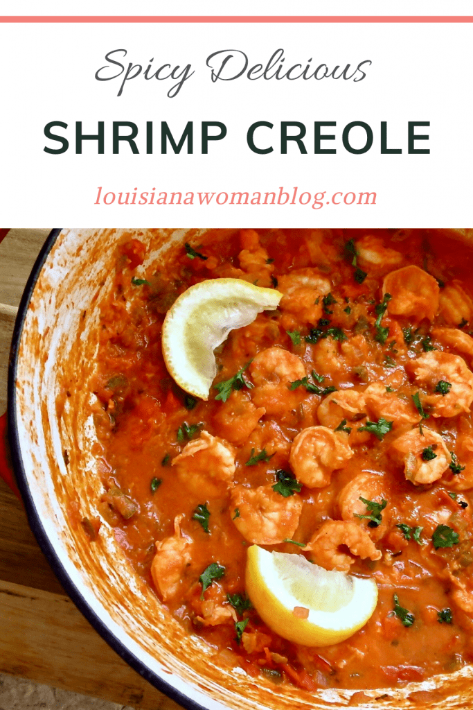 A pot of shrimp creole.