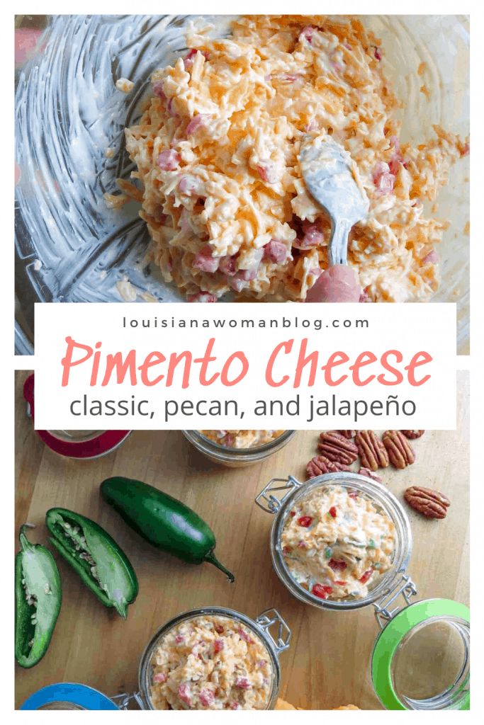 Pimento cheese with jalapeños and pecans.