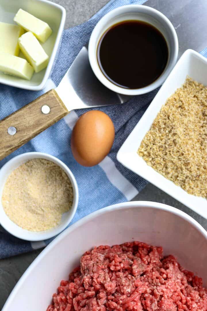 Ingredients for Best Sizzle Burgers Recipe.