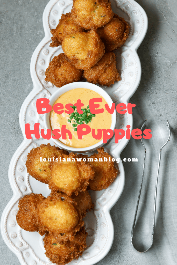 A plate of hush puppies and dip.