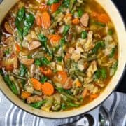 Cabbage Soup With Andouille Sausage - Louisiana Woman Blog