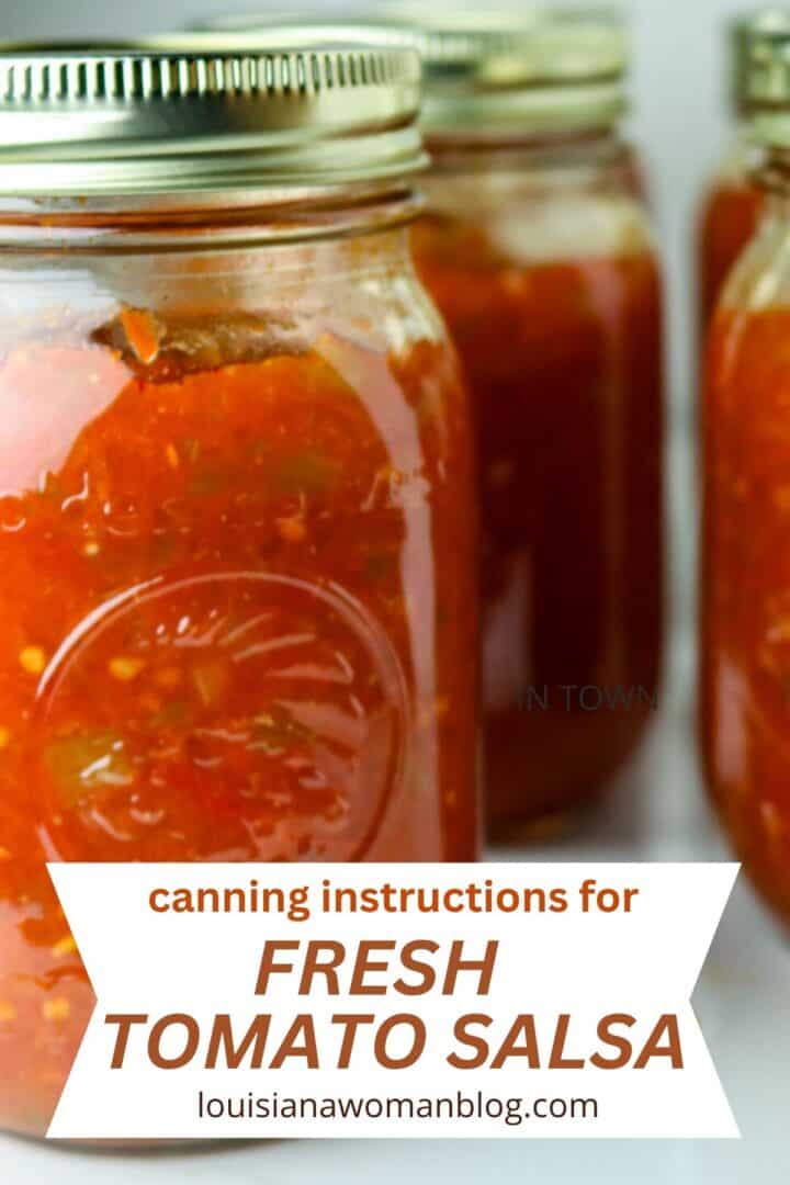 Fresh Tomato Salsa Recipe: With Canning Instructions • Louisiana Woman Blog