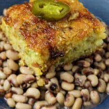 Boudin Cornbread Recipe With Fig Pepper Jelly Topping-image