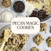 A collage of Magic Cookies with process shots for a Pinterest Pin.