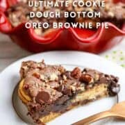 Oreo Brownie Pie for a Pinterest Pin.
